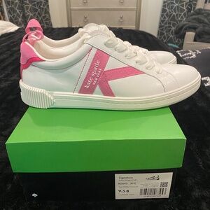 Like New Kate Spade Pink & White Sneakers / Tennis Shoes